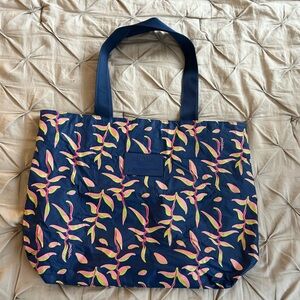 ALOHA Collection Blue Tote Bag with Spacious Design and Sturdy Fabric